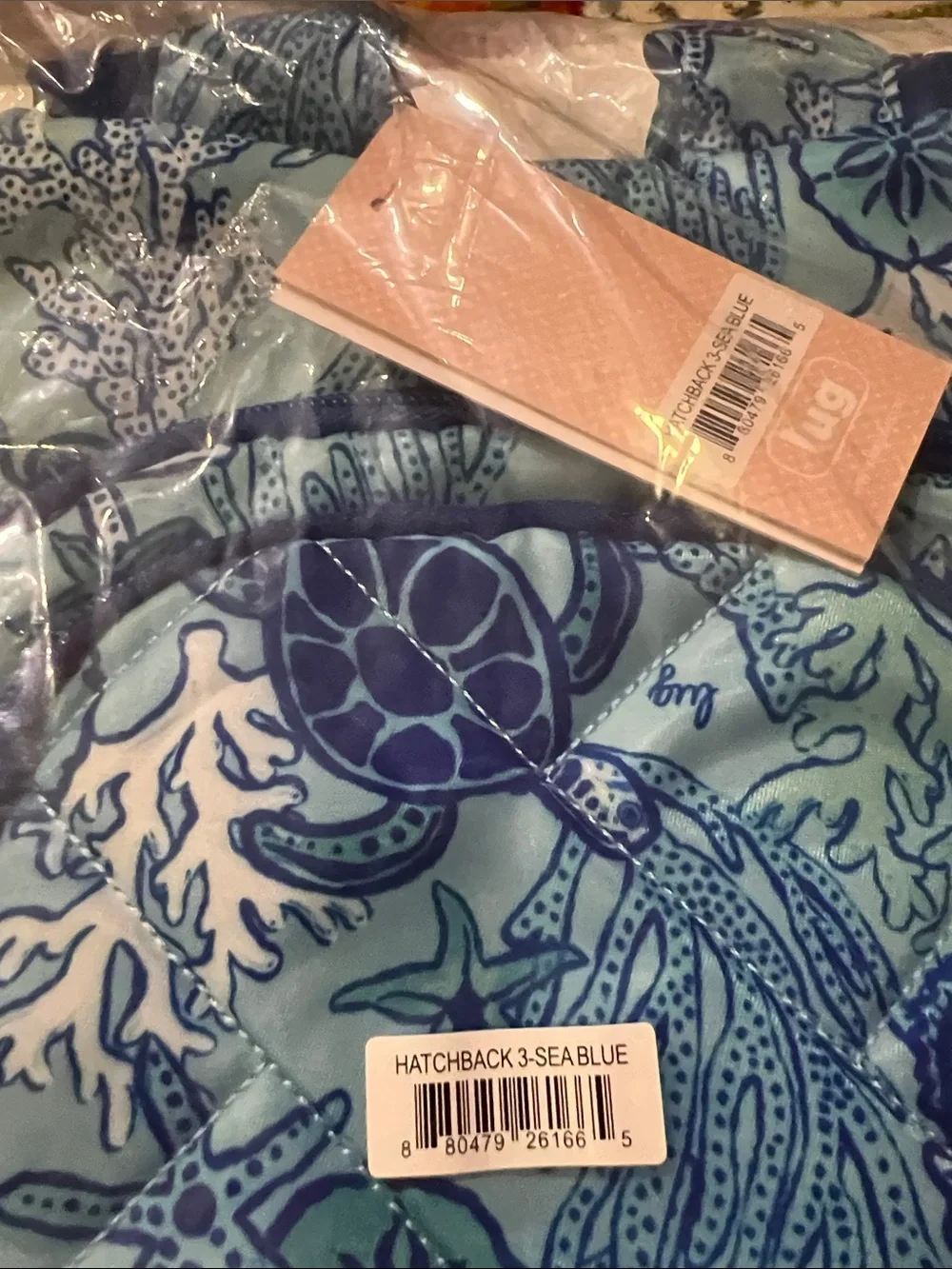 Lug Hatchback 3  Sea Life Blue Backpack NWT